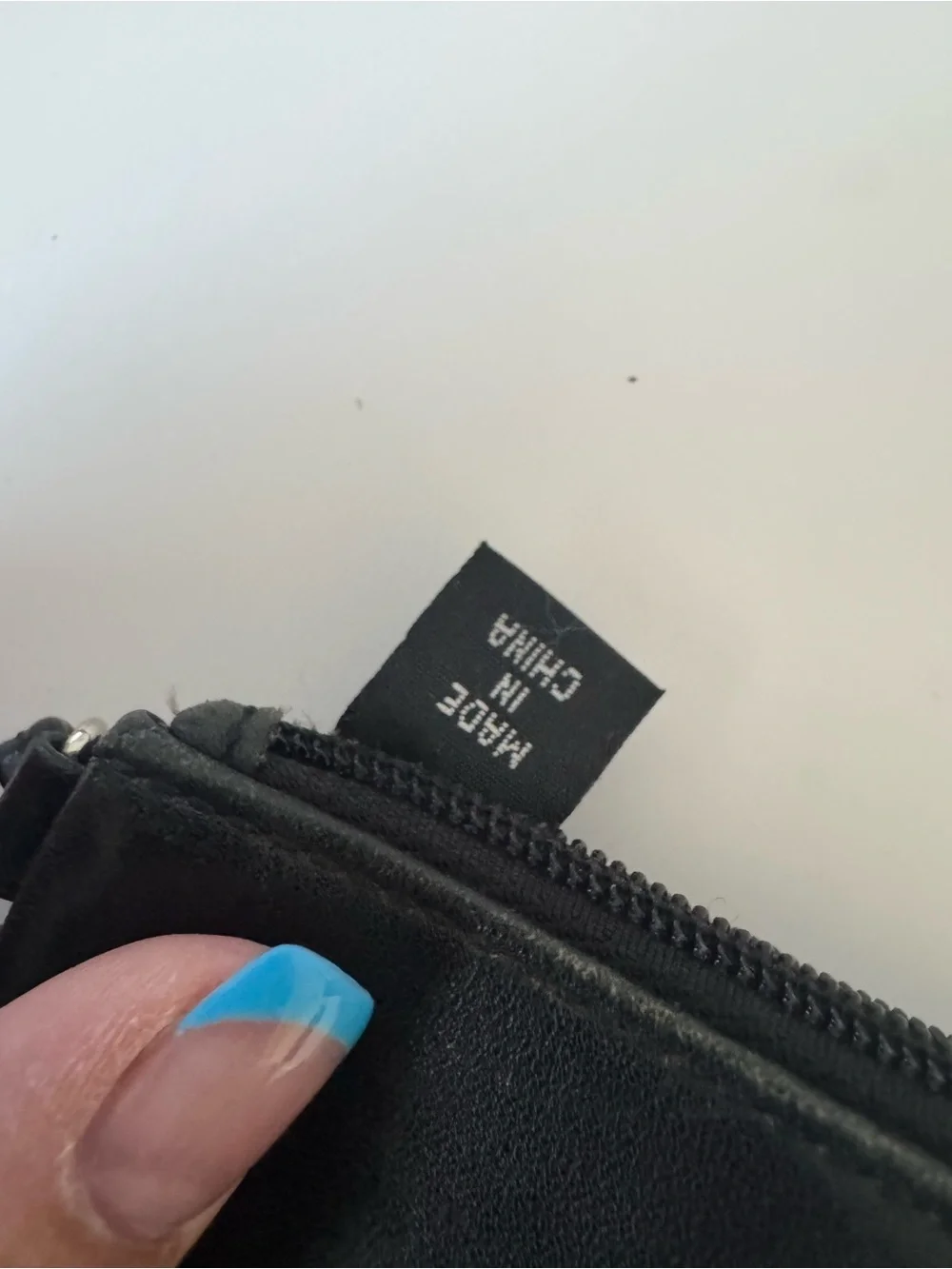 Coach Black Leather Wristlet with Silver Hardware